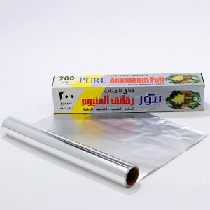 China 8011 Alloy Household Aluminum Foil Wrapping Paper Roll with Customized Width Heavy Duty on sale