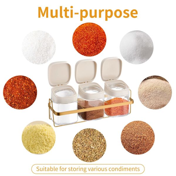Kitchen Seasoning Spice Tools Condiment Jar Set 300ml 10 Ounces Easy Install