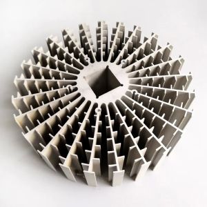 China Radial LED Aluminum Heatsink Extrusion Profiles Round AL 6063 T5 on sale