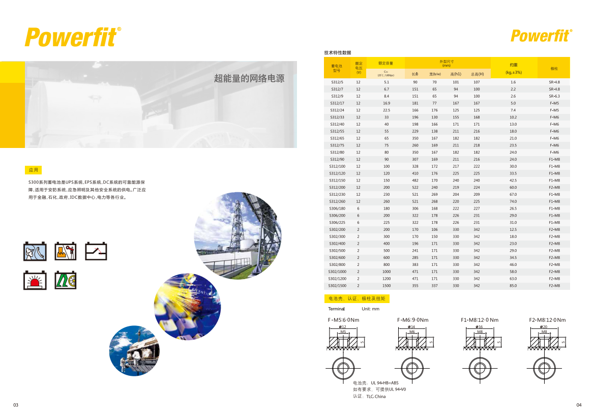Long-lasting Energy Storage Battery S312-150/12V150AH for Fire Protection Host and DC Screen UPS