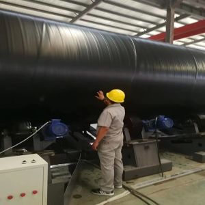 PE Extrusion Three Layer Steel Pipe 3LPE Coating Machine