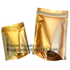 Laminated Material Metalized Film Side Gusset Pouches,Digital Metaled Print