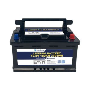 12V 180AH RV Battery with Srew Fixing H8 DIN Case with Bluetooth and Self