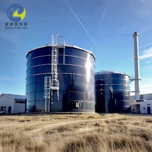 Customized GFS Glass Lined Bolted Steel Tanks For Drinking Water Storage Zero
