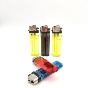 Custom Cigarette Disposable Transparent Flint Lighter Model NO. DY-60 Samples US