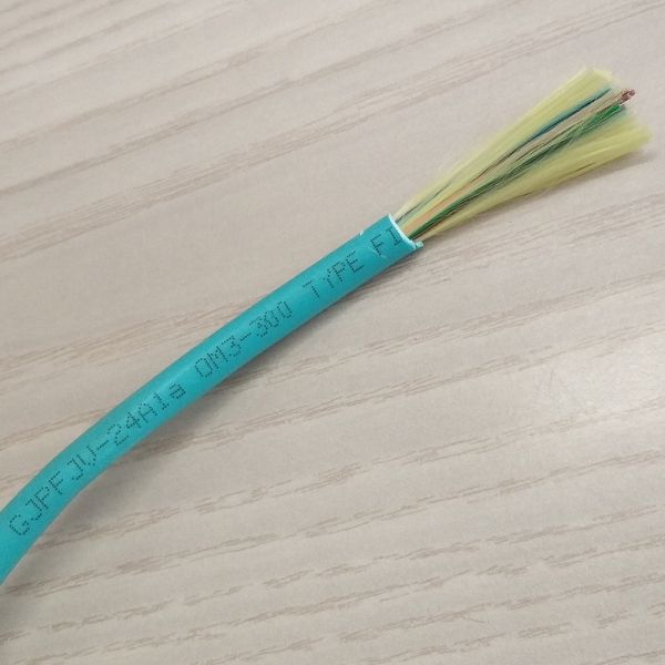 Quality Multimode Fiber Optic Patch Cables Indoor 24 Fiber OM3 Cable GJPFJU for sale