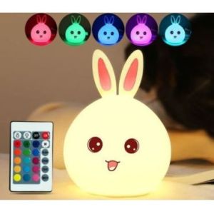 Custom 120mm Rabbit Night Light Silicone Household Items