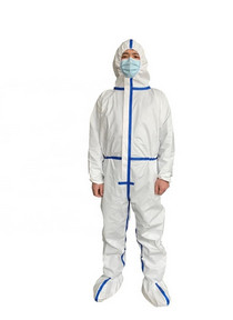 China Splashproof Disposable Protective Coveralls With Microporous Film Laminated on sale