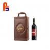 Brown  Bottle Wine Packaging  Luxury Design Screen Printing Cardboard Gift Boxes for sale