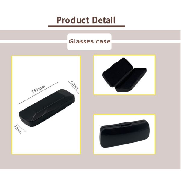 Mirror Effect Hard Shell 15.1cm Plastic Glasses Case