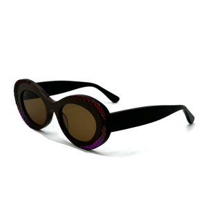 AS095 Classic Womens Butterfly Shape Acetate Sunglasses with 100% UV Protection