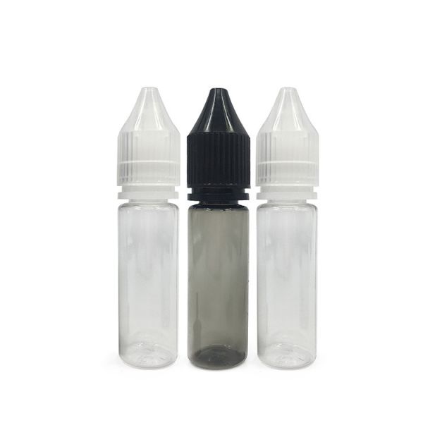 18mm Neck Screw Cap Plastic Childproof Bottles For E Liquid