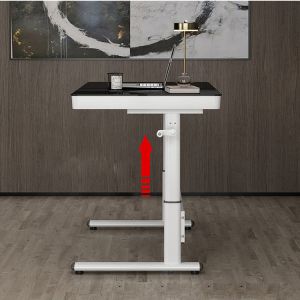 Nordic Luxury Coffee Table Height Adjustable Wooden Standing Desk for Home