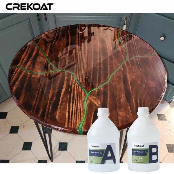 Quality Moisture Barrier UV Stabilized Resin Clear Tabletop Epoxy For Outdoor Sculptures Transparency for sale
