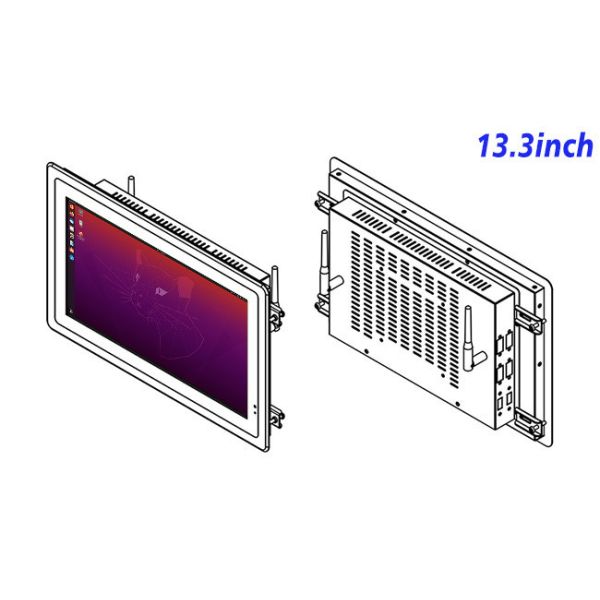 13.3-Inch Slim Linux Screen for Retail Interfaces and Public Information Systems