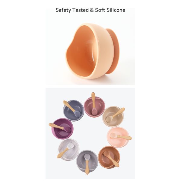 Eco Friendly Silicone Bowl Set Round Shape For Family Travel OEM