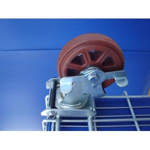 Collapsible Rigid Industrial Wire Container Wheels Available Easily Movable