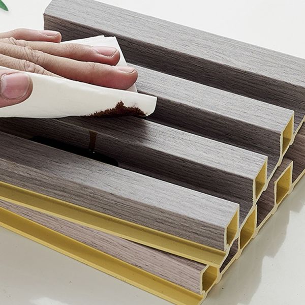 Easy to Install DIY Indoor WPC Wall Panel Interlocking Wall Decoration Cladding