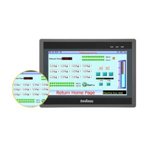Low Level NPN Transistor HMI PLC Panel 16AI 8AO Single Phase