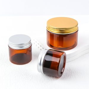 ISO 9001 Certified Amber Color Plastic Cream Jar with Light-Blocking Protection