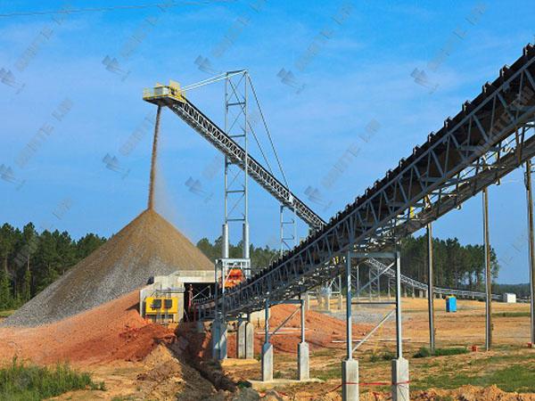 Large Indrustry rubber Belt Conveyor Systems 660 - 1200 t/h For mining