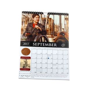 Unique Fashion Giant Monthly Wall Calendar Coated Paper With Hanger