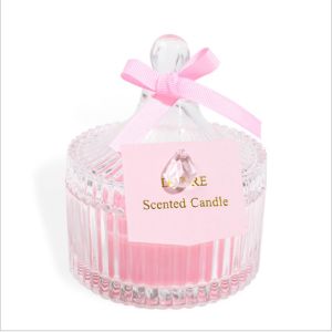 Lightweight Perfume Scented Candles Soy Wax Material Elegant Looking