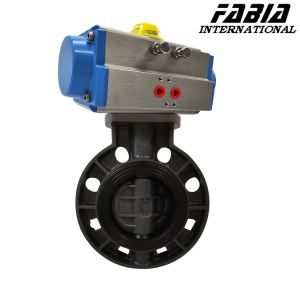 Soft Seal Pneumatic Butterfly Valve Clamp PVC Valve Lightweight and Cost