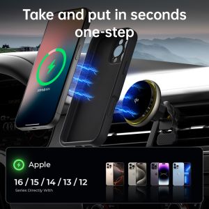 Adjustable Lighting Modes And High-End Look In Iphone Wireless Charger With CD