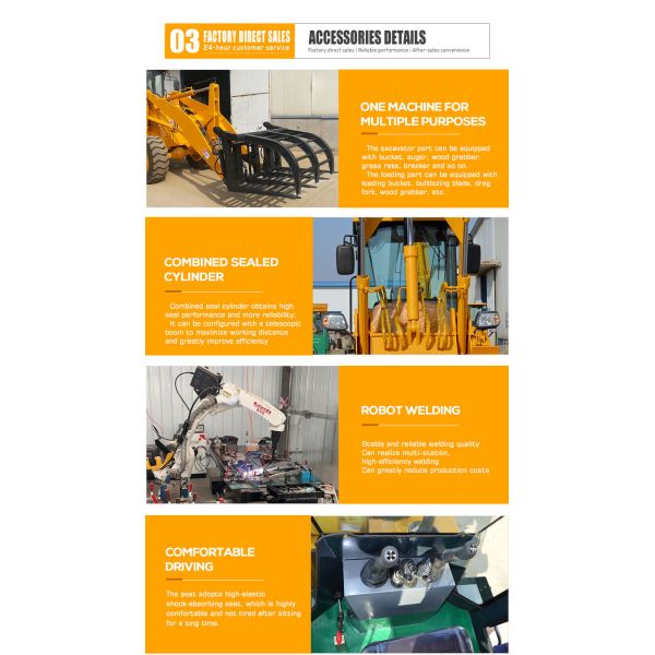 4 Wheel Drive 2 Ton Backhoe Loader with and Min. Turning Radius 000 mm