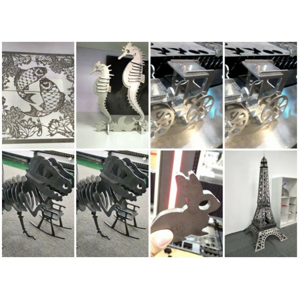 500W CNC Fiber Laser Cutting Machine High Speed Gantry Bilateral Drive