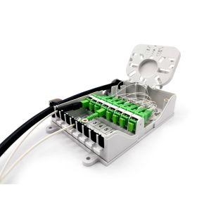 8 Ports SC Fiber Optic Distribution Box Go Through Design In FTTH GPON CATV