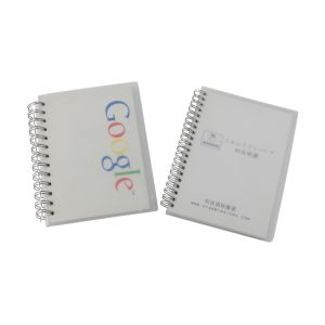 Transparent polypropylene cover A4, A4+, A5, A5+, A6 Spiral Bound Notebook
