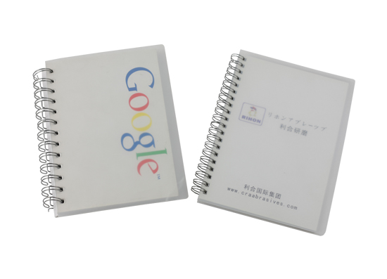 Transparent polypropylene cover A4, A4+, A5, A5+, A6 Spiral Bound Notebook
