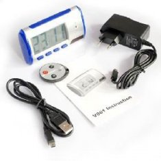 mini Desk Clock Camera with Motion Detection Alarm Clock DVR camera