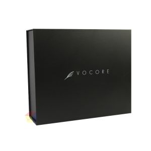 Luxury Rigid Cardboard Collapsible Folding Packaging Black Clothing Boxes With