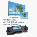 CCTV Keyboard Controller,Network 4D Joystick Decoding Keyboard With 7 Inch LCD