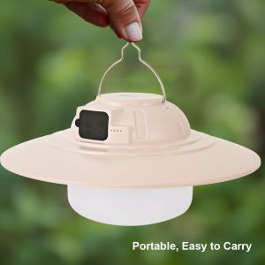 Portable Waterproof Solar LED Camping Lamp Multifunctional Outdoor Hook with
