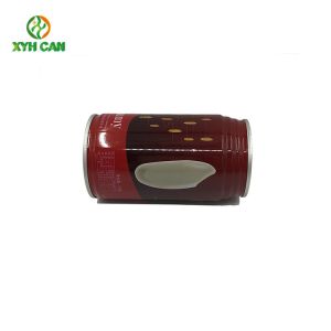 Beverage Tin Cans Cylinder Tin Cans for Beverage 275 Grams Capacity CMYK Glossy