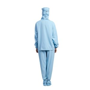 Cleanroom ESD Underwear Hooded 10e6-10e9 Ohm Polyester Pongee