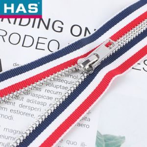 #12 Stainless Steel Zippers Customizable Metal Open End Zipper Durable