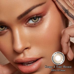 OEM Colored Dark Brown Contact Lens HEMA NVP With -0 To -8 Power