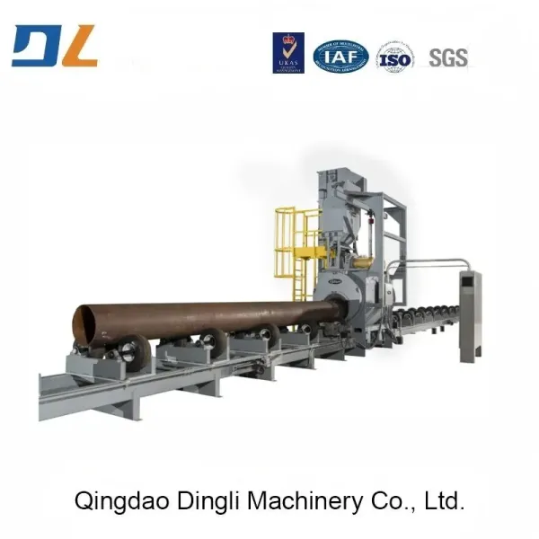 Customized Steel Pipe Inner/Outer Wall Shot Blast Cleaning Machine