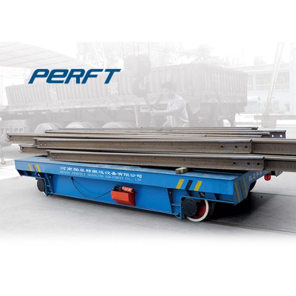 Motorized Flat Bed Transport Wagon , Industry Transfer Rail Automated Guided Vehicles