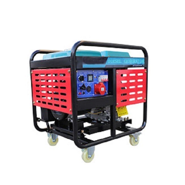 12kw Air Cooled Silent/Open Frame Dual Voltage Diesel Portable Generator for