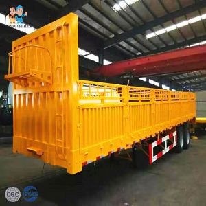 13T FUWA Skeletal Fencing Dropside Storage Semi Trailer