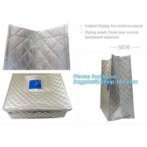 Wholesale Wholesale factory custom fashion laminated non woven bag, Shopping printing fabric insulated foldable bag, custom pp non from china suppliers