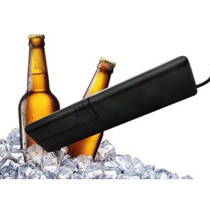Black Color Refrigerator Freezer Digital Thermometer With 1 Meter Molded Case