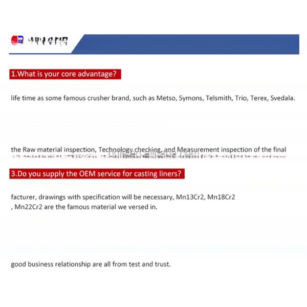 OEM Eccentric Bushing for GP Series Cone Crusher Mining Smooth Casting by Fine Sand