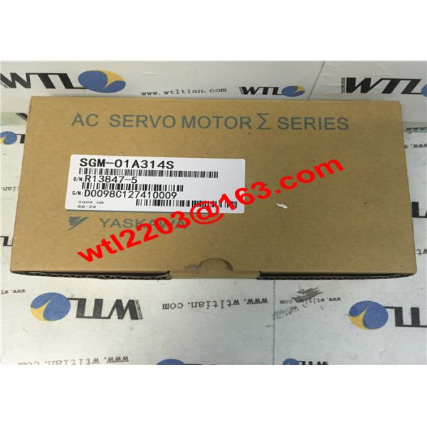 Yaskawa AC Industrial Servo Motor , High Power Servo Motor SGM-01A314S 100W 200V